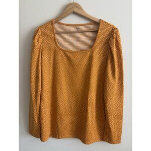 LOFT Mustard Long Sleeve Top